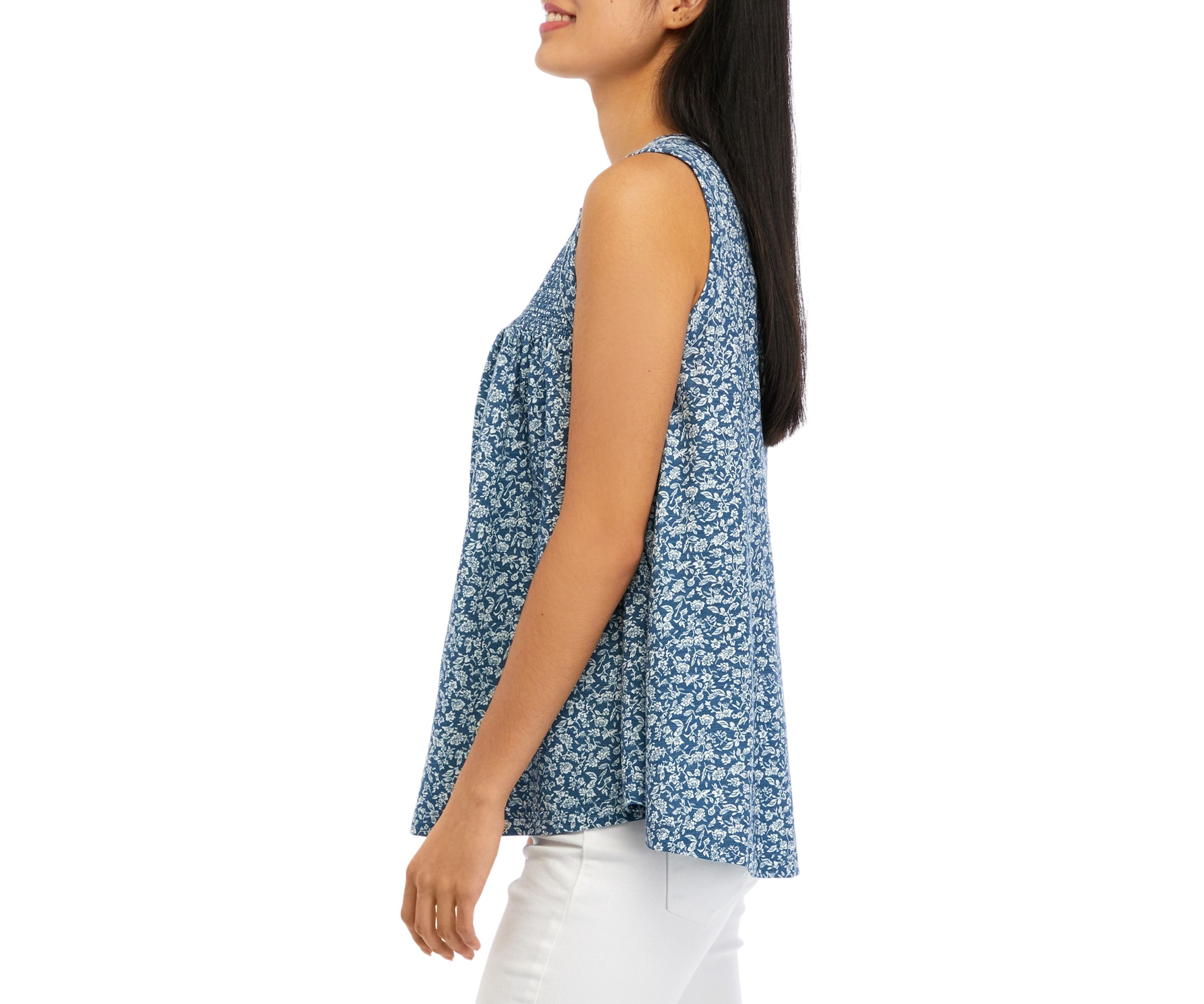 Sleeveless Embroidered Knit Tunic 