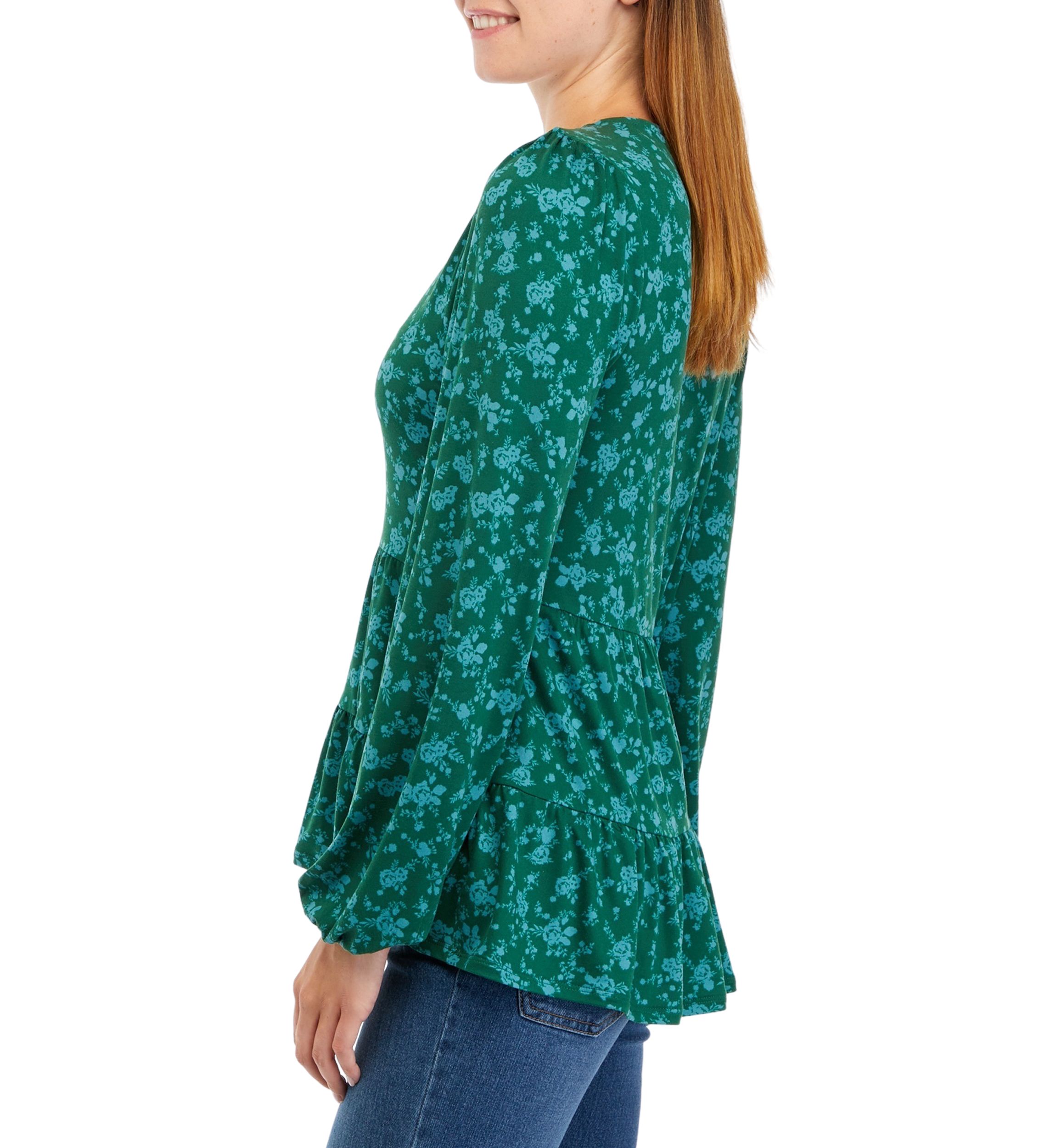 Babydoll V-Neck Knit Top
