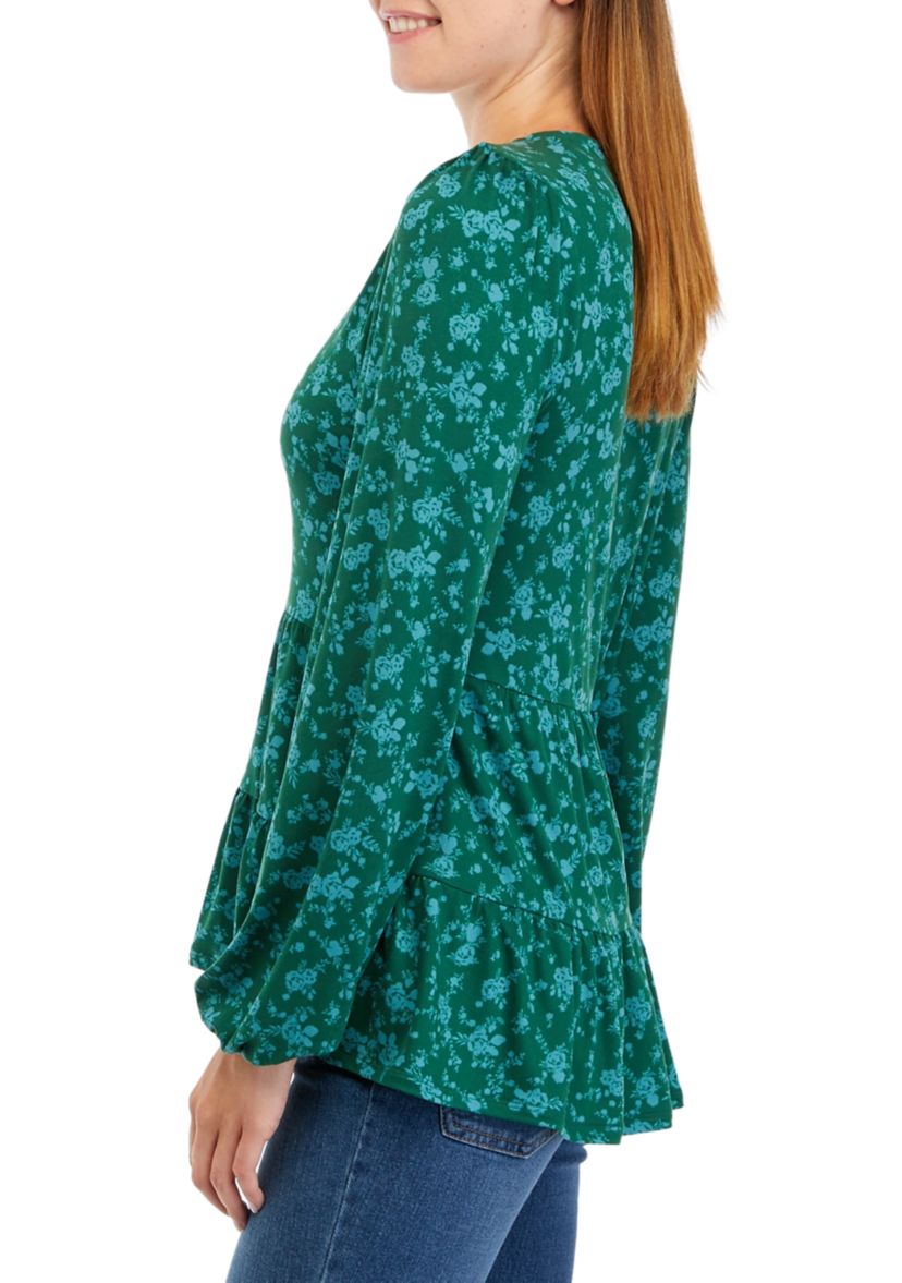 Babydoll V-Neck Knit Top