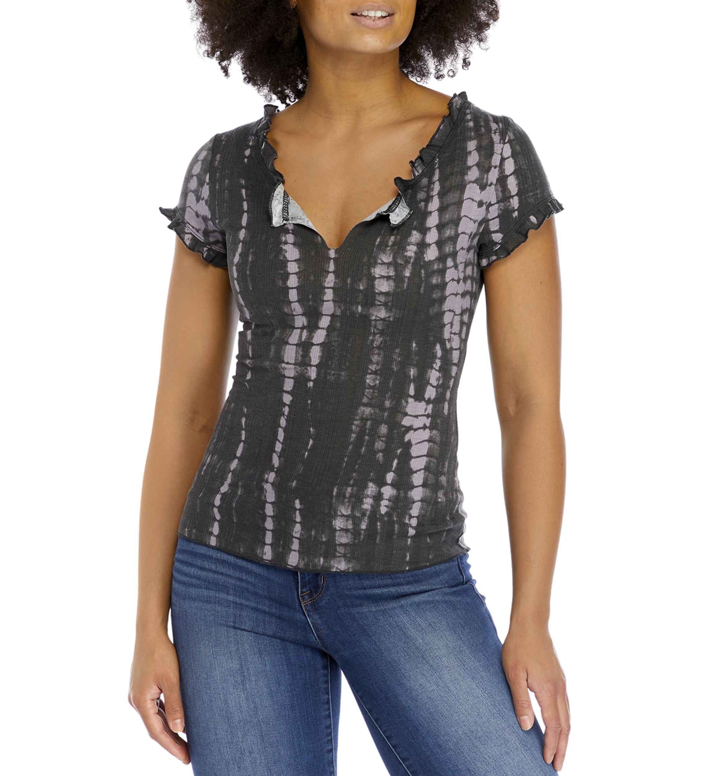 Tie Dye   Lettuce Edge Top 