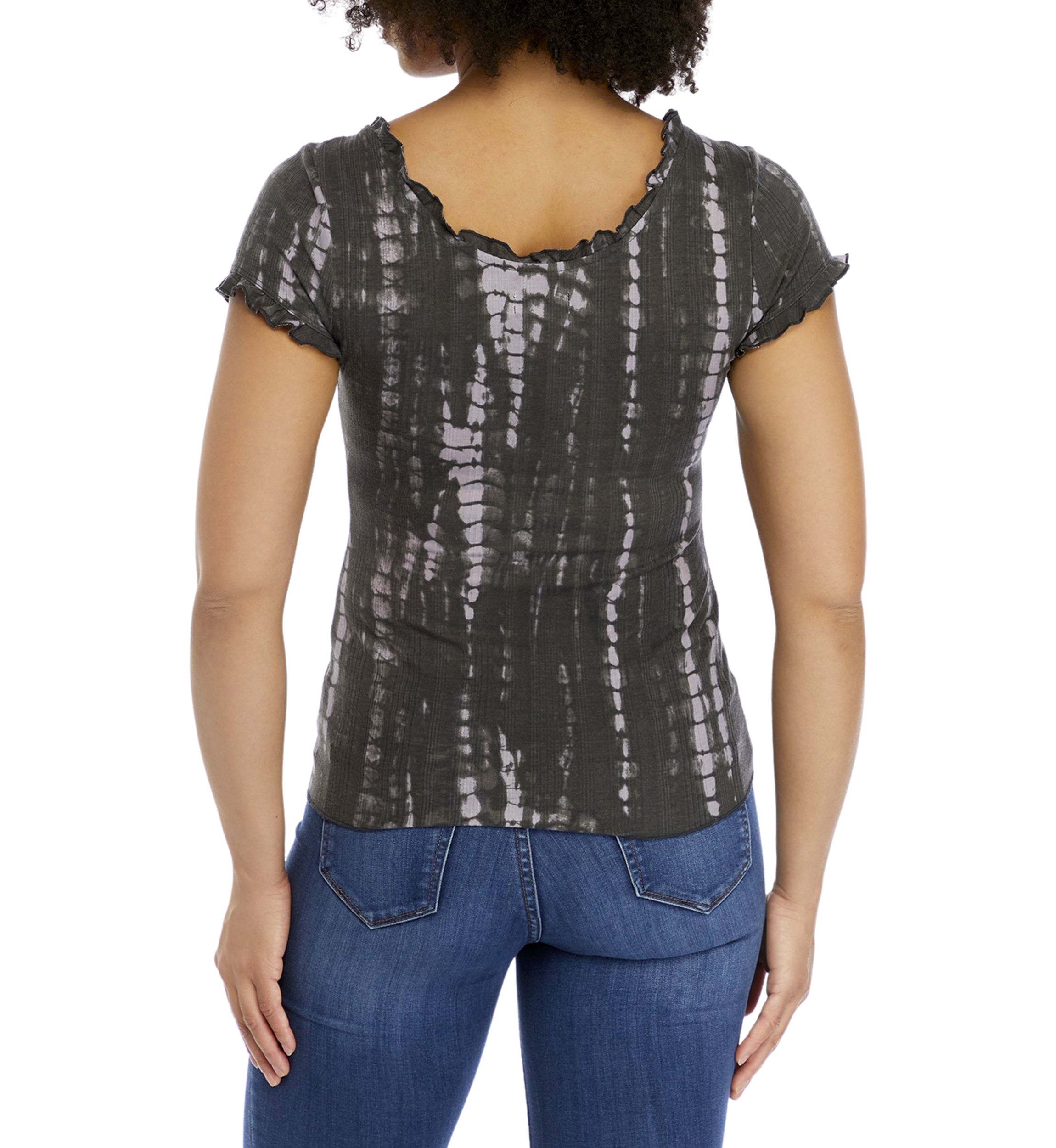 Tie Dye   Lettuce Edge Top 