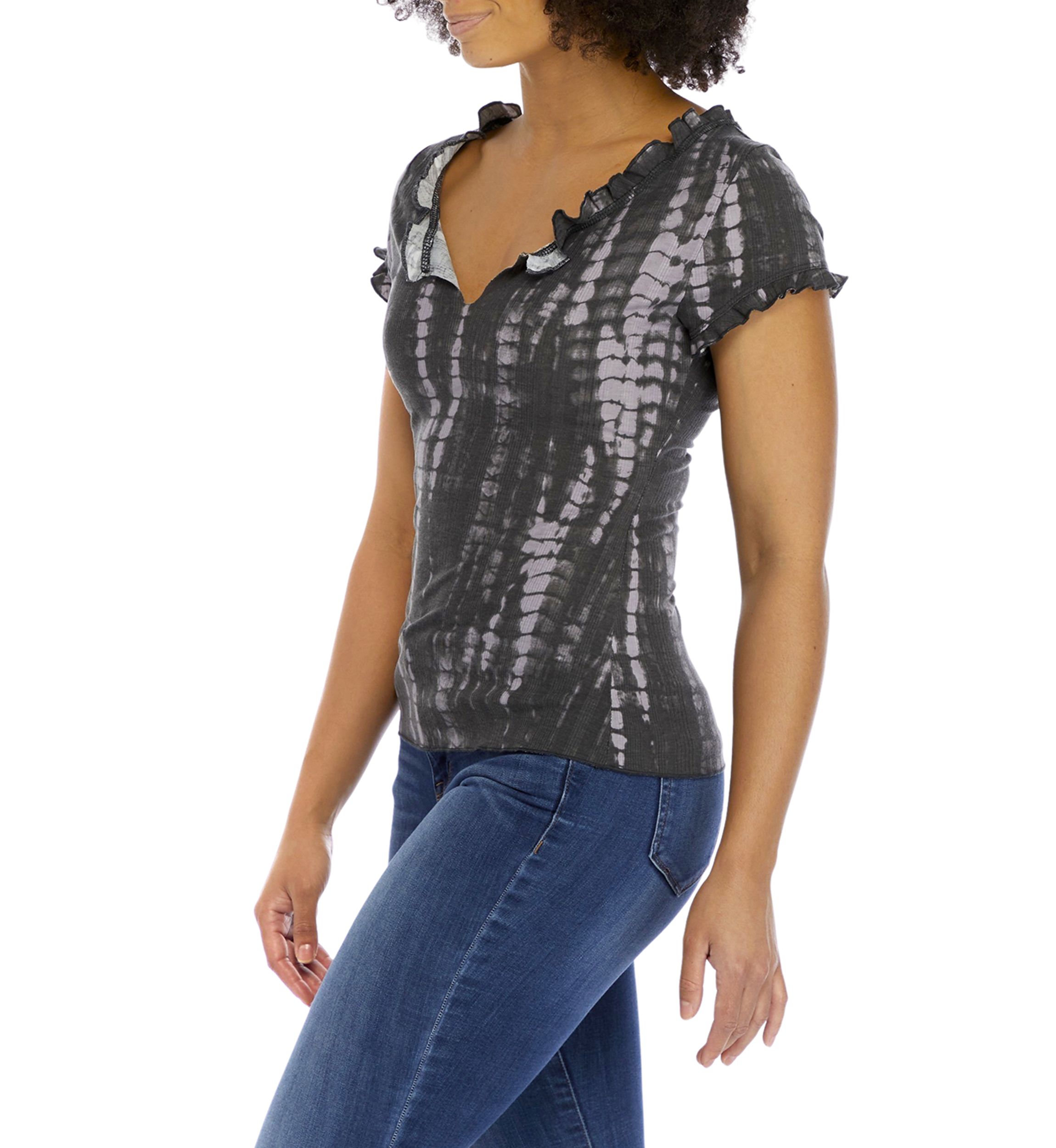 Tie Dye   Lettuce Edge Top 