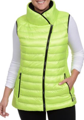 plus size feather vest
