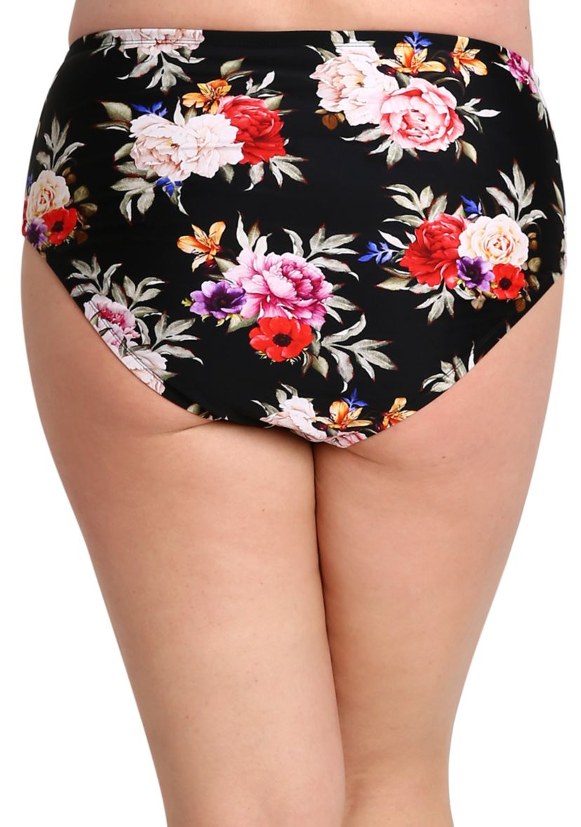 Plus Size Charlotte Floral Swim Bikini Bottoms