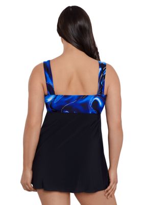 Infinite Shine Tie Front Swim Dress