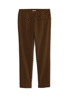 Petite Jacquard Tech Stretch Pants