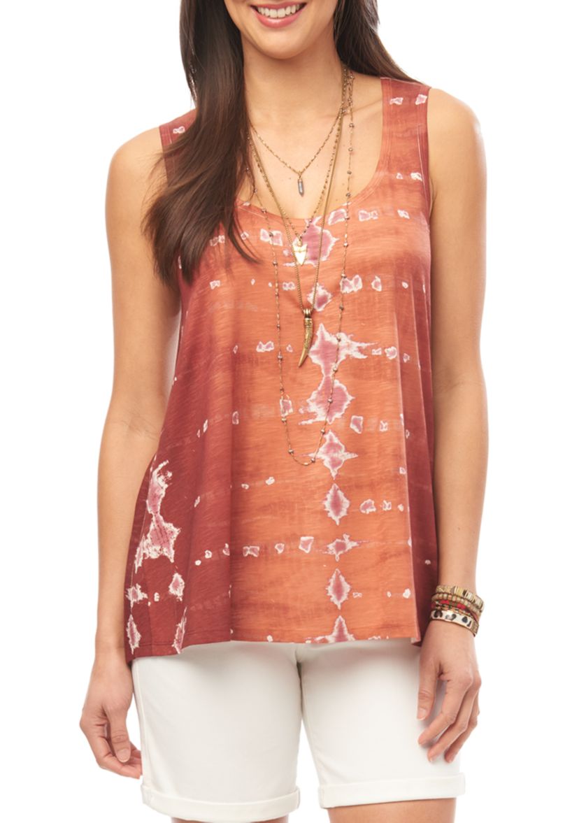 Printed Scoop Neck Tank