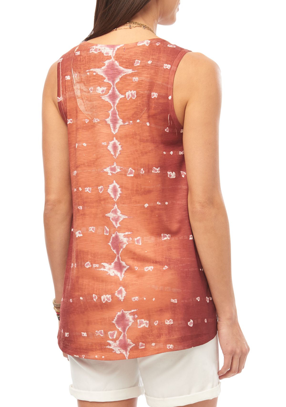 Printed Scoop Neck Tank