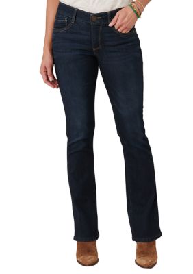 Democracy Womens Petite AbSolution Itty Bitty Bootcut Jeans 12P
