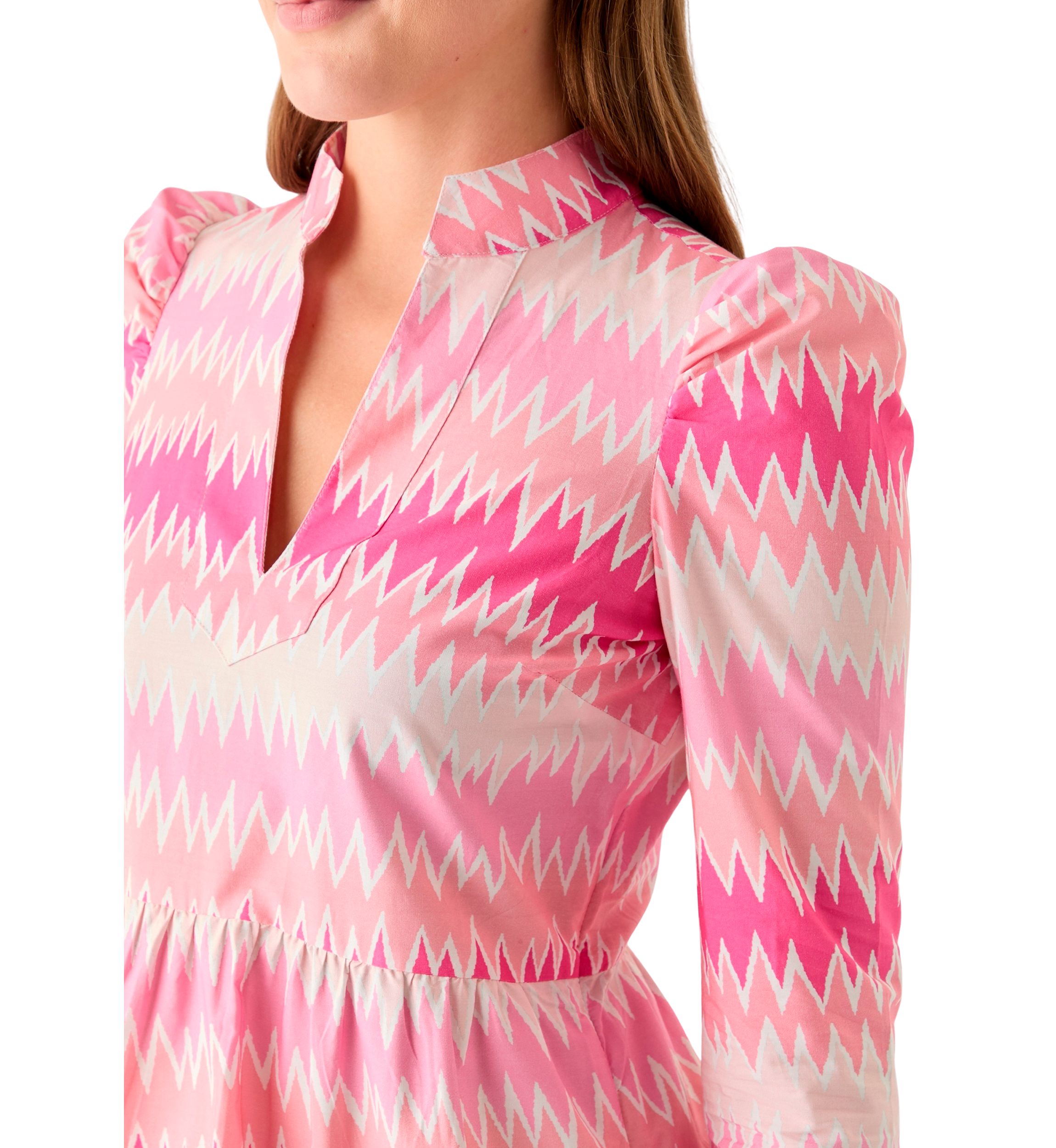 Womens 3/4 Sleeve Tiered Dress