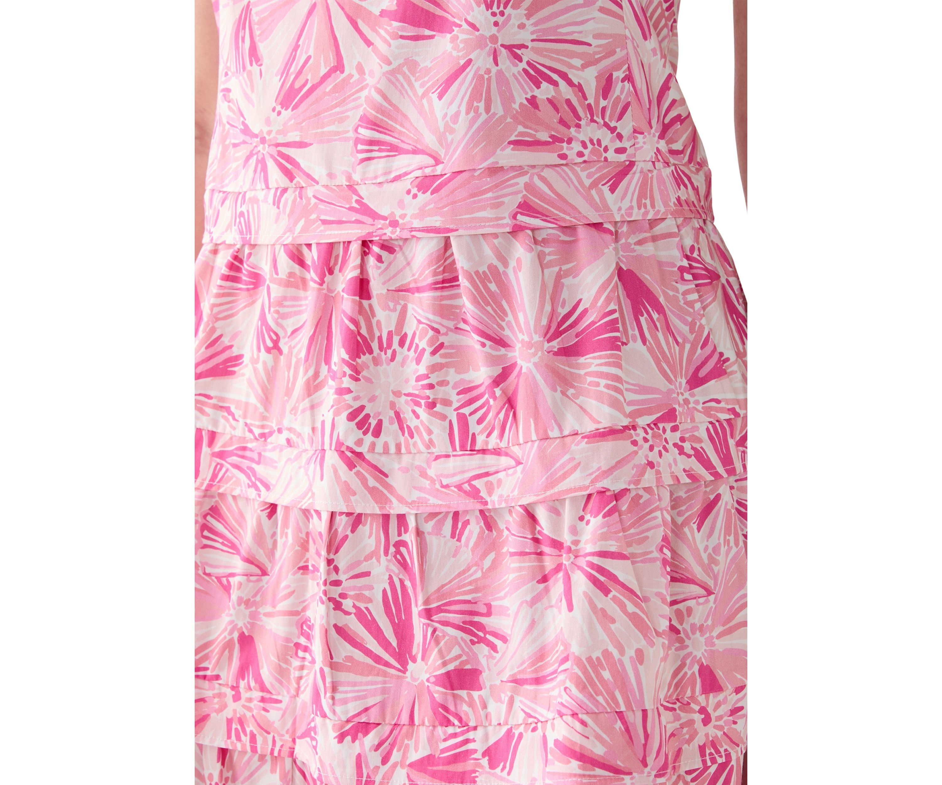 Womens Square Neck Drop Waist Dress