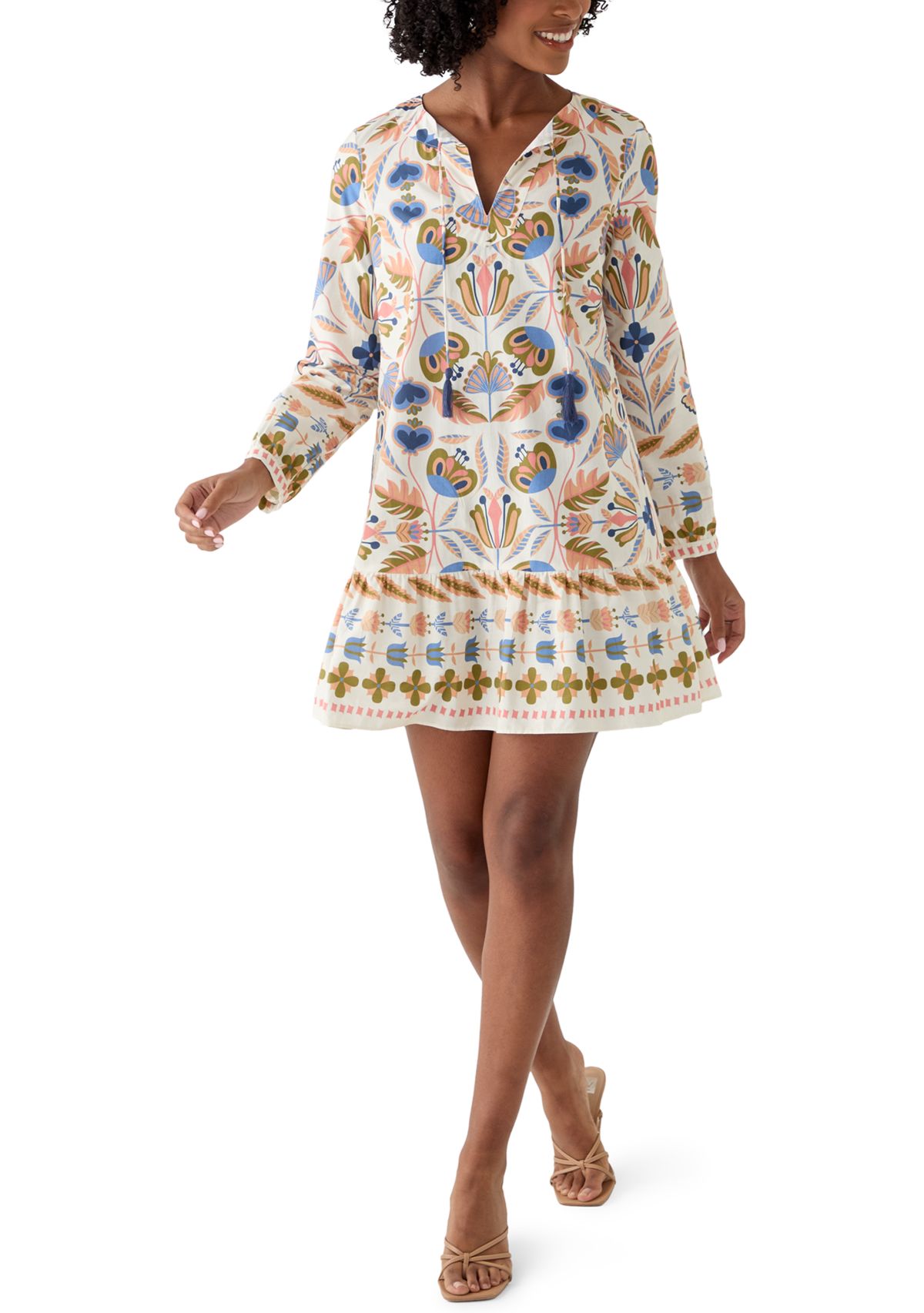 Womens Ruffle Hem Dress