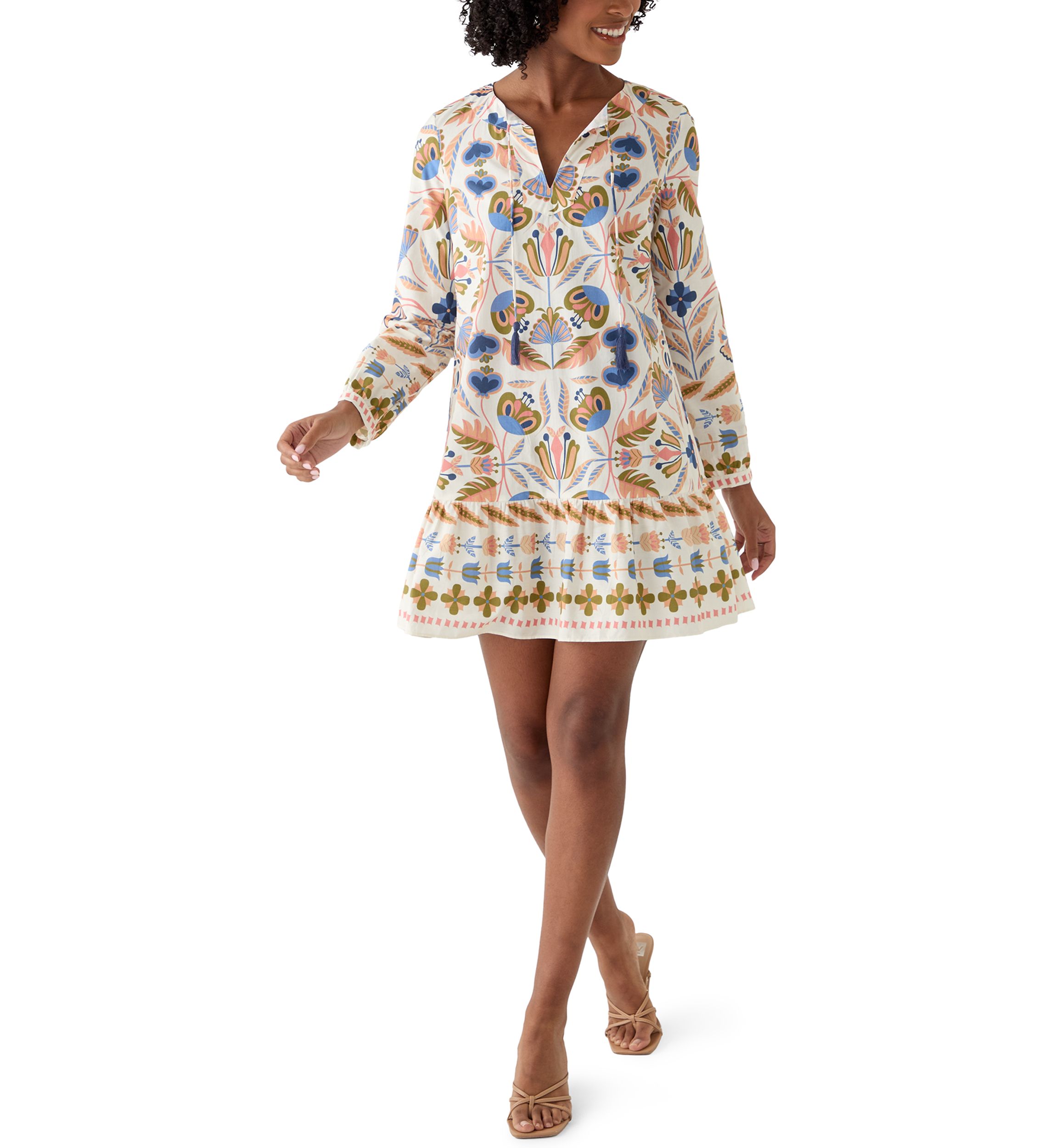 Womens Ruffle Hem Dress