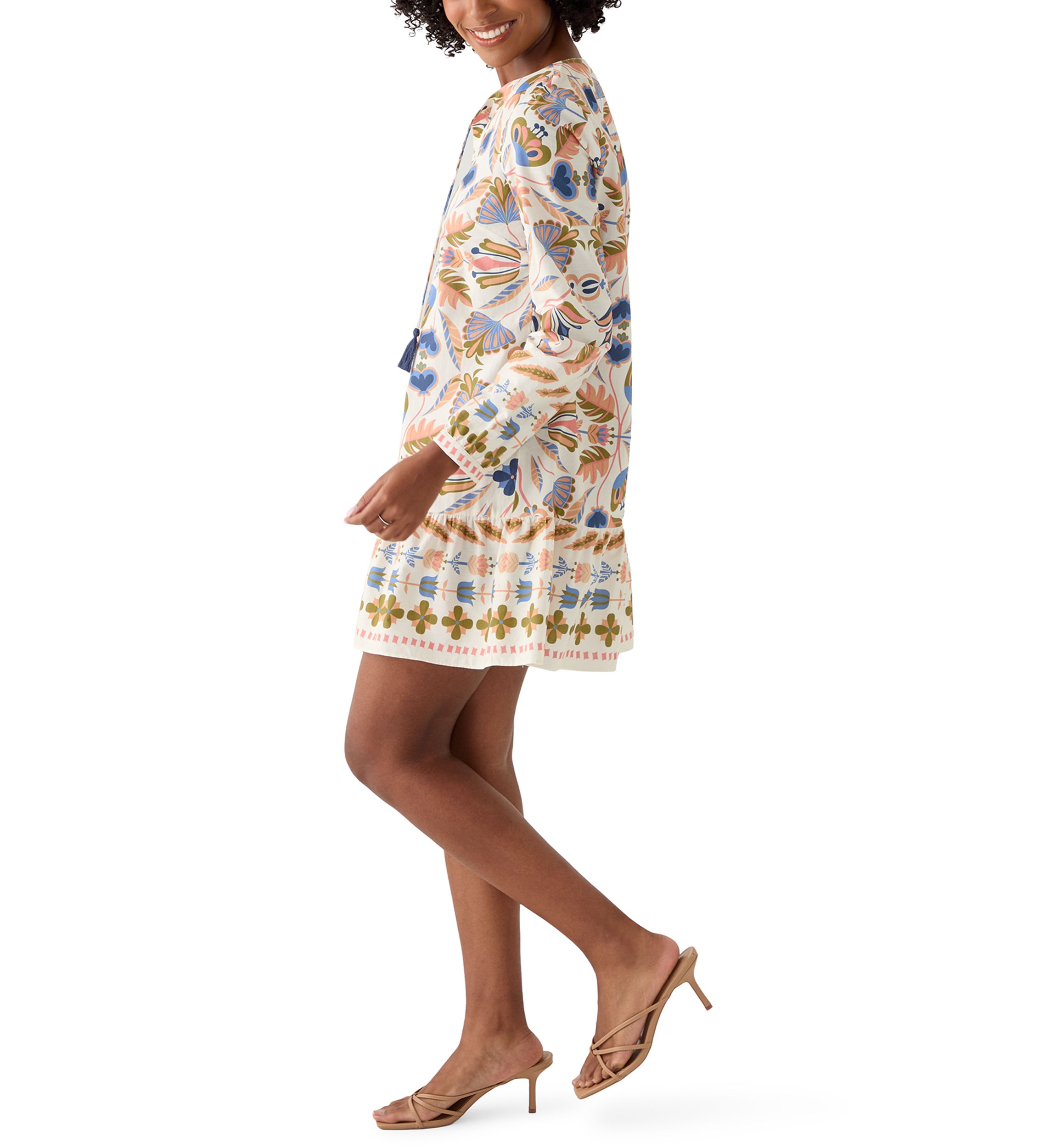 Womens Ruffle Hem Dress