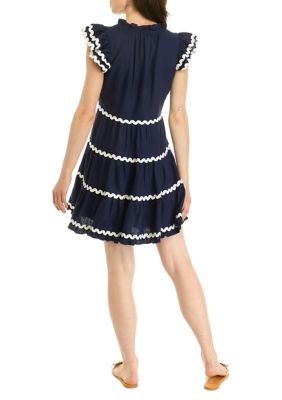 Women's Sleeveless Ric Rac Tiered Dress