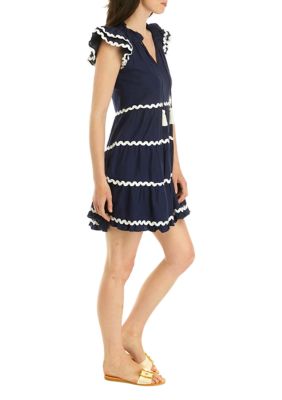 Women's Sleeveless Ric Rac Tiered Dress