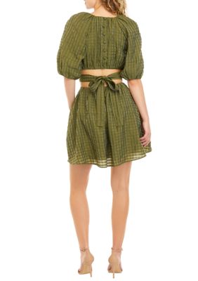 Women's Plaid Mini Dress