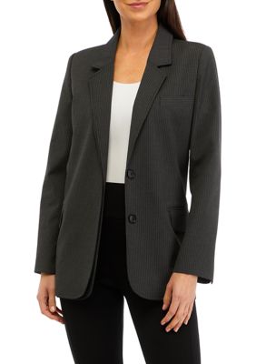 Women's Notch Collar Stripe Blazer