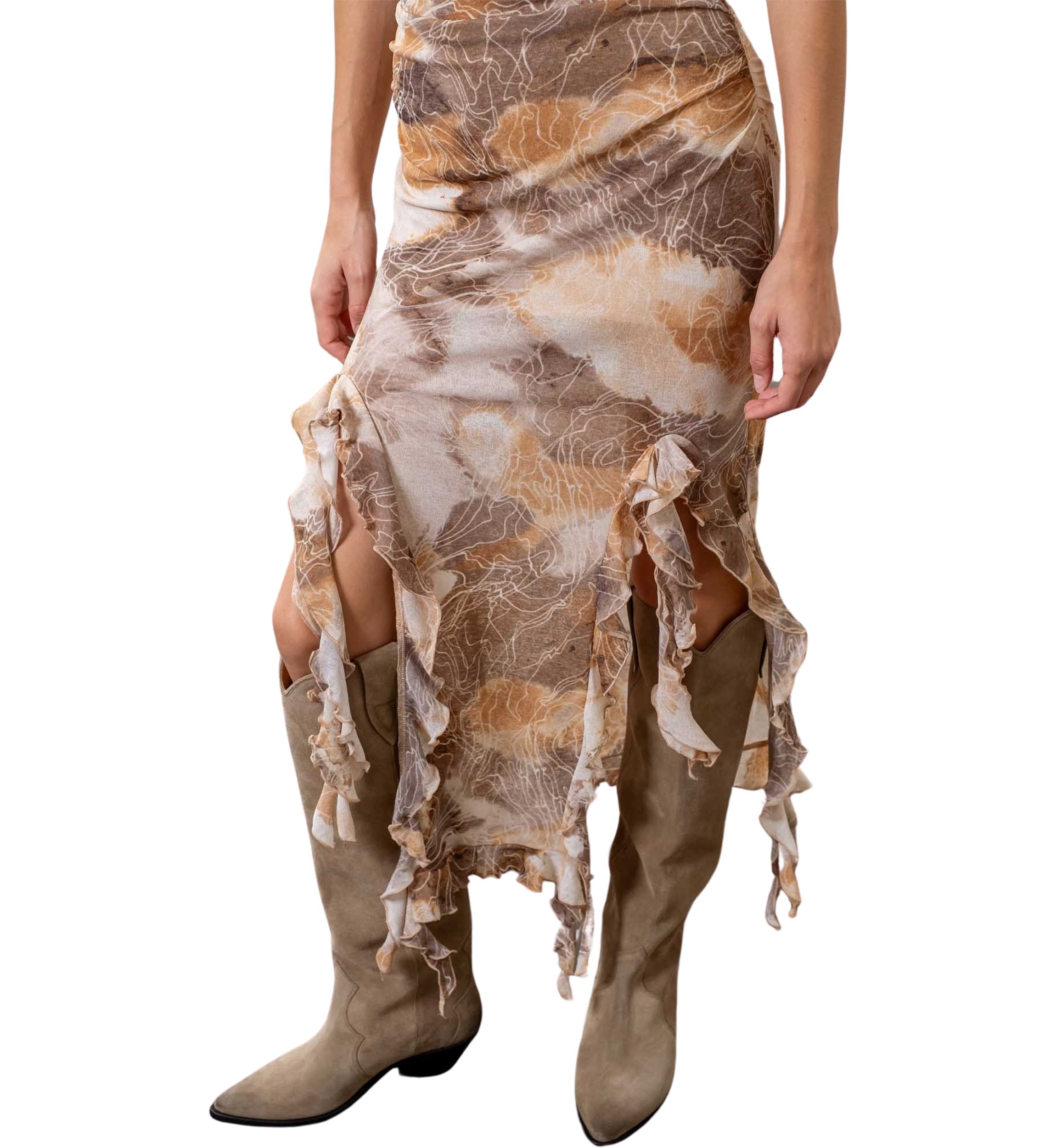 Womens Strapless Ruched Midi Dress