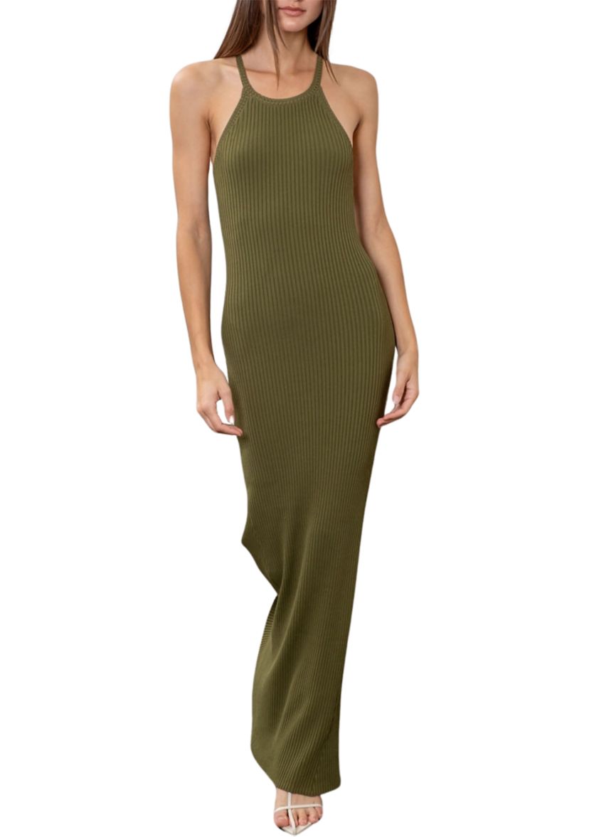 Womens Halter Maxi Dress