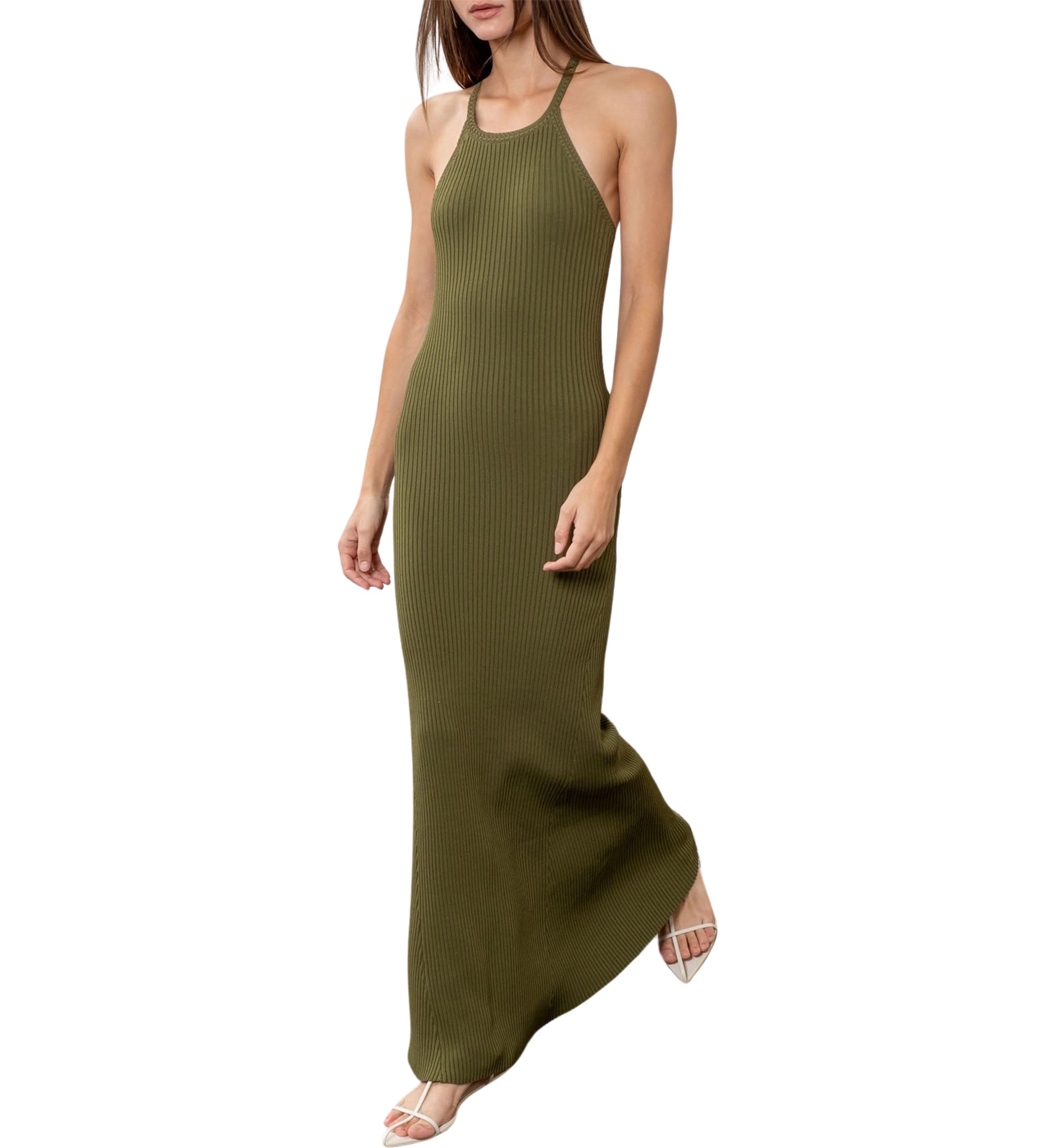 Womens Halter Maxi Dress