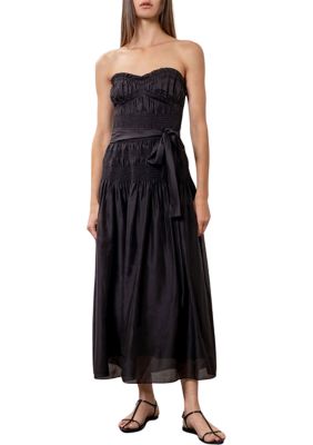 Women's Strapless Midi Dress