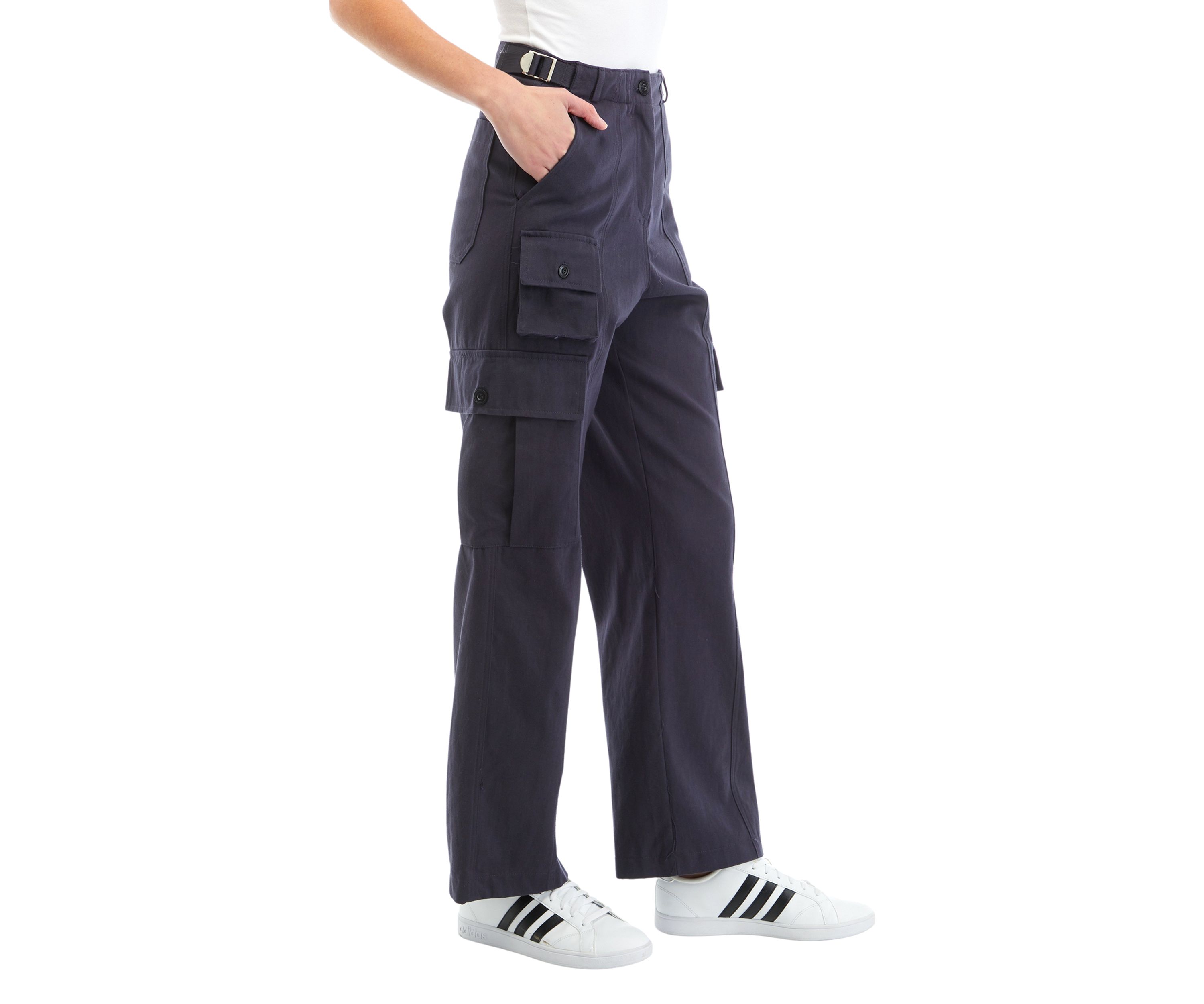 Womens Buckle Cargo Pants