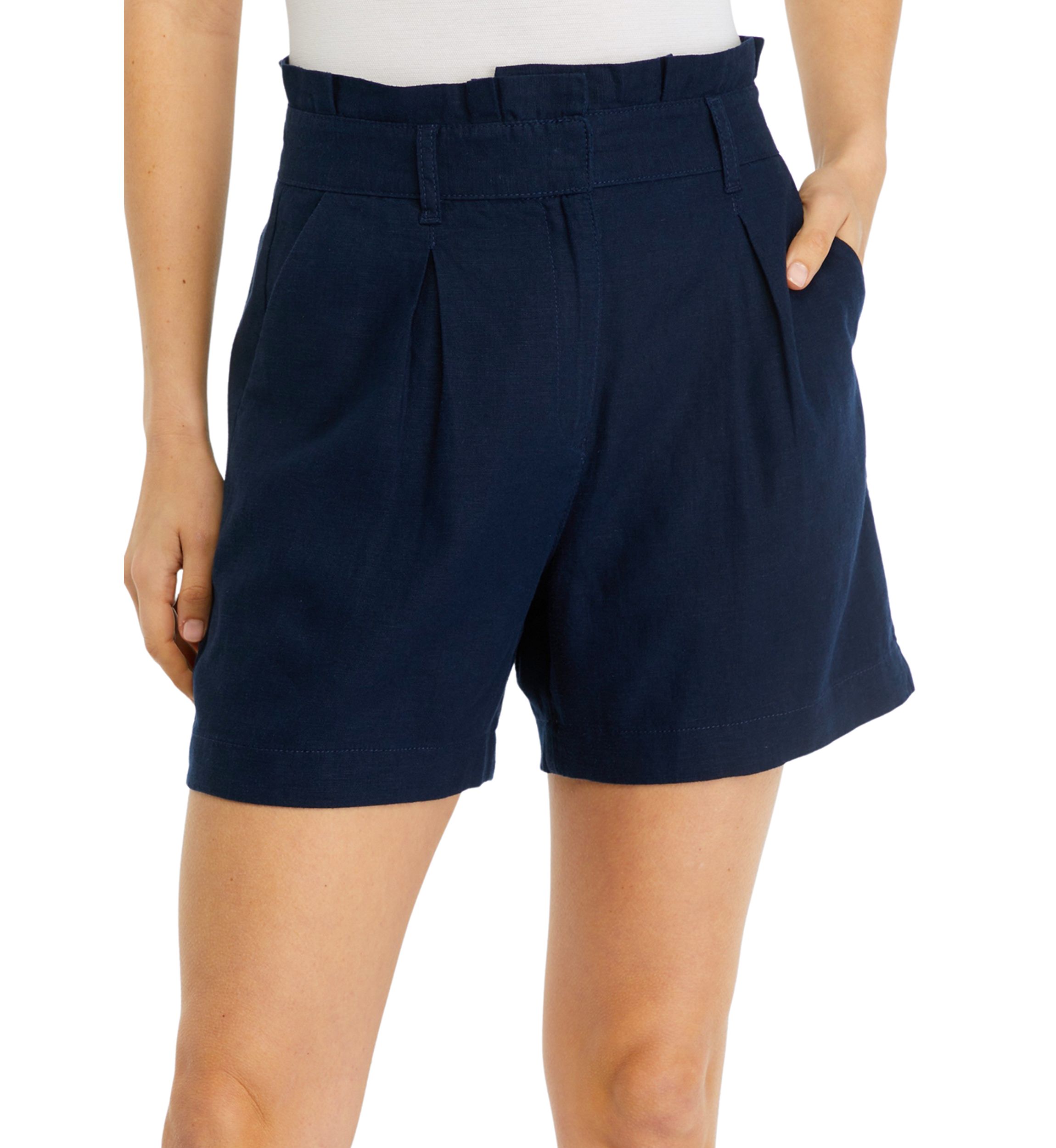 Petite Linen Shorts