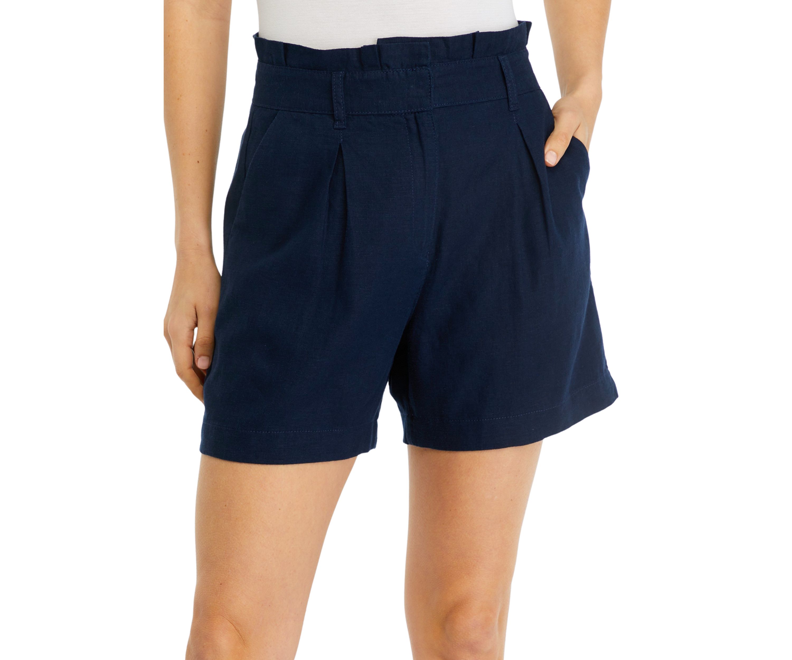 Petite Linen Shorts