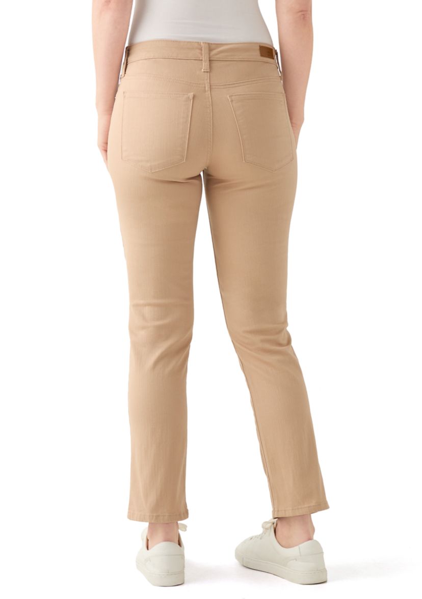 Womens Straight Color Denim Jeans