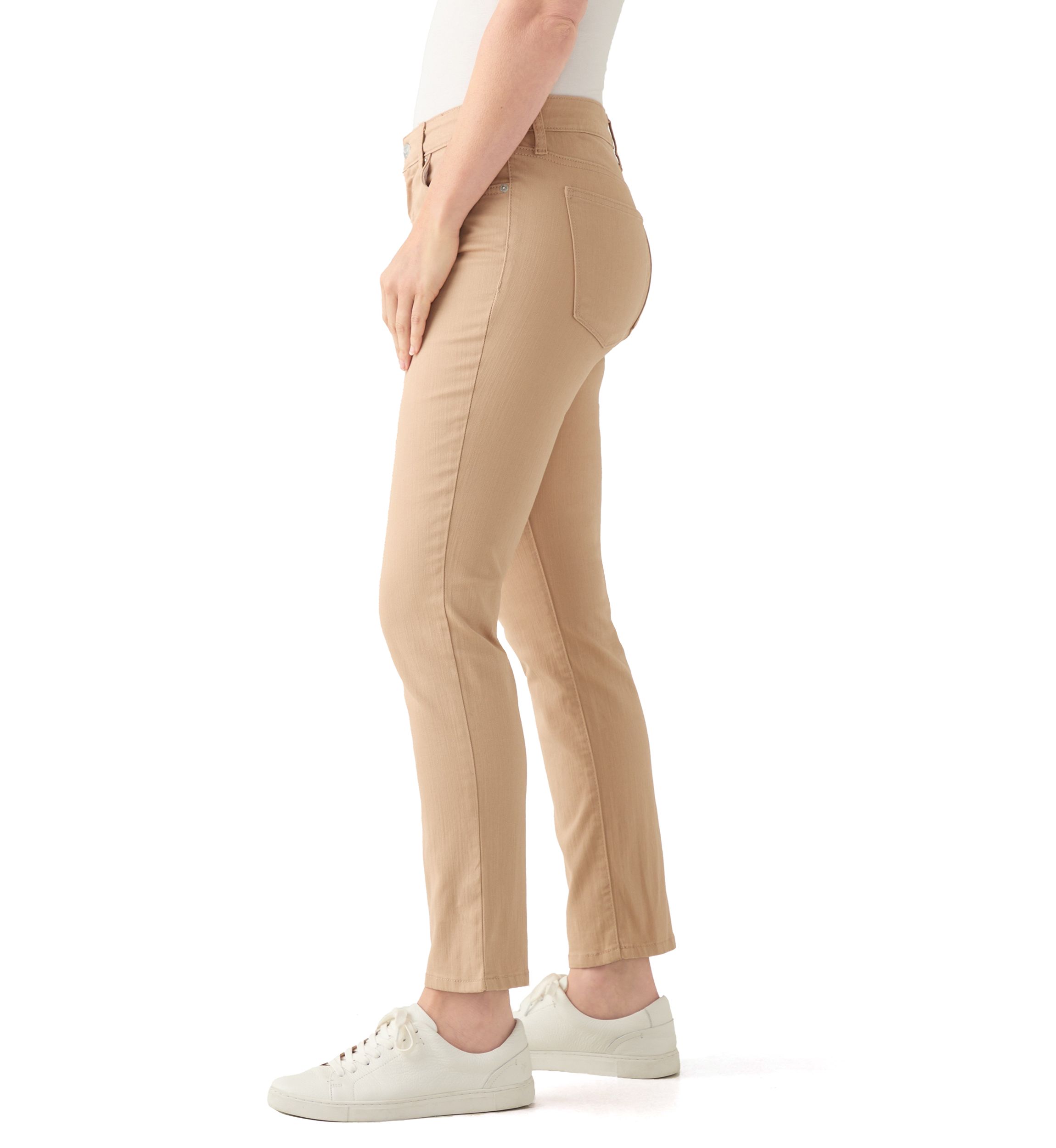 Womens Straight Color Denim Jeans