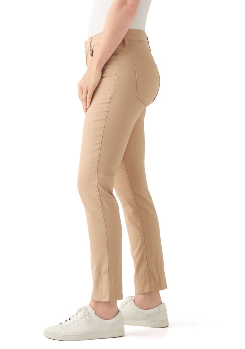Womens Straight Color Denim Jeans