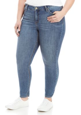 bandolino plus size mandie slim spring breeze cropped jean