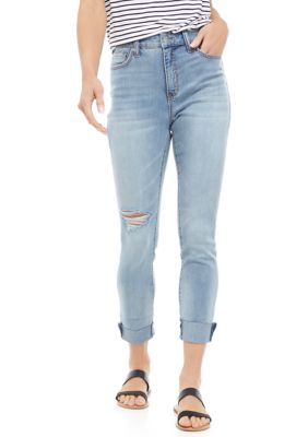 Crown & Ivy™ Women's High Rise Skinny Crop Jeans | belk