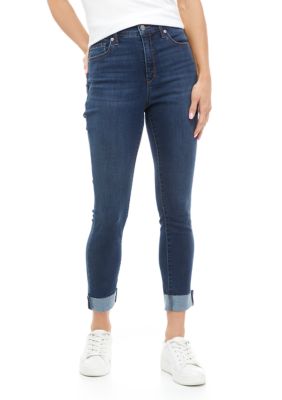 Crown & Ivy™ Women's High Rise Skinny Bottom Denim Jeans | belk