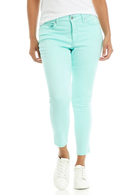 Crown & Ivy™ Petite Mid Rise Skinny Jeans