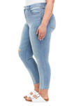 Plus Size High Rise Skinny Crop  Jeans