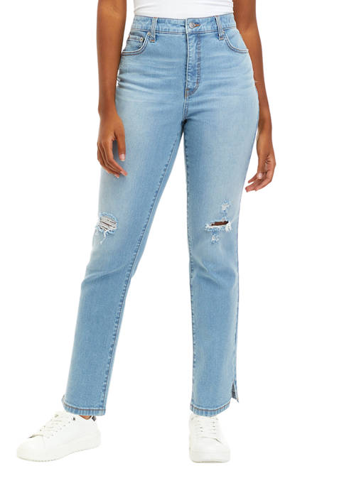 Crown & Ivy Women's New Vintage Straight Jeans