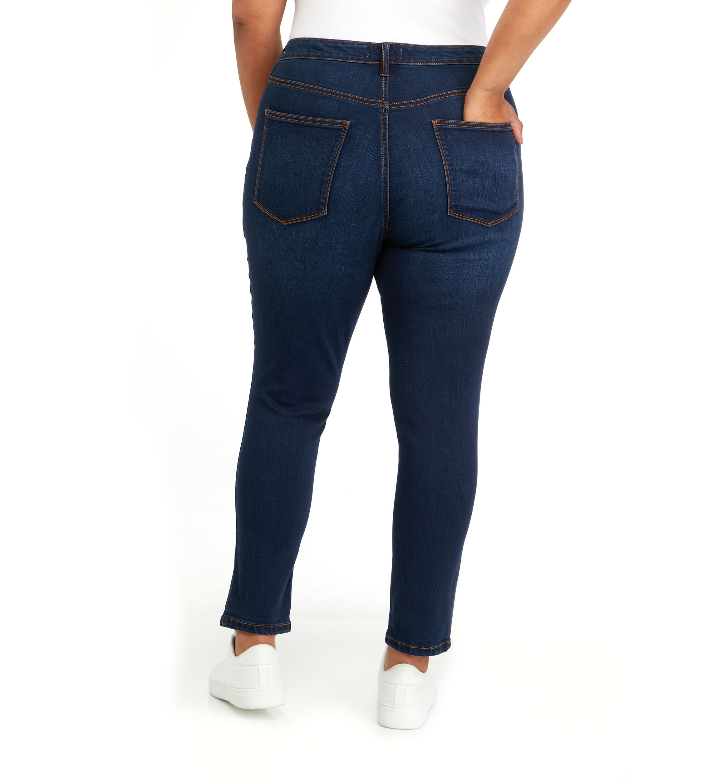 Plus Size High Rise Skinny Premium Denim Jeans