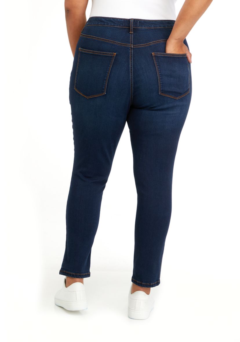 Plus Size High Rise Skinny Premium Denim Jeans