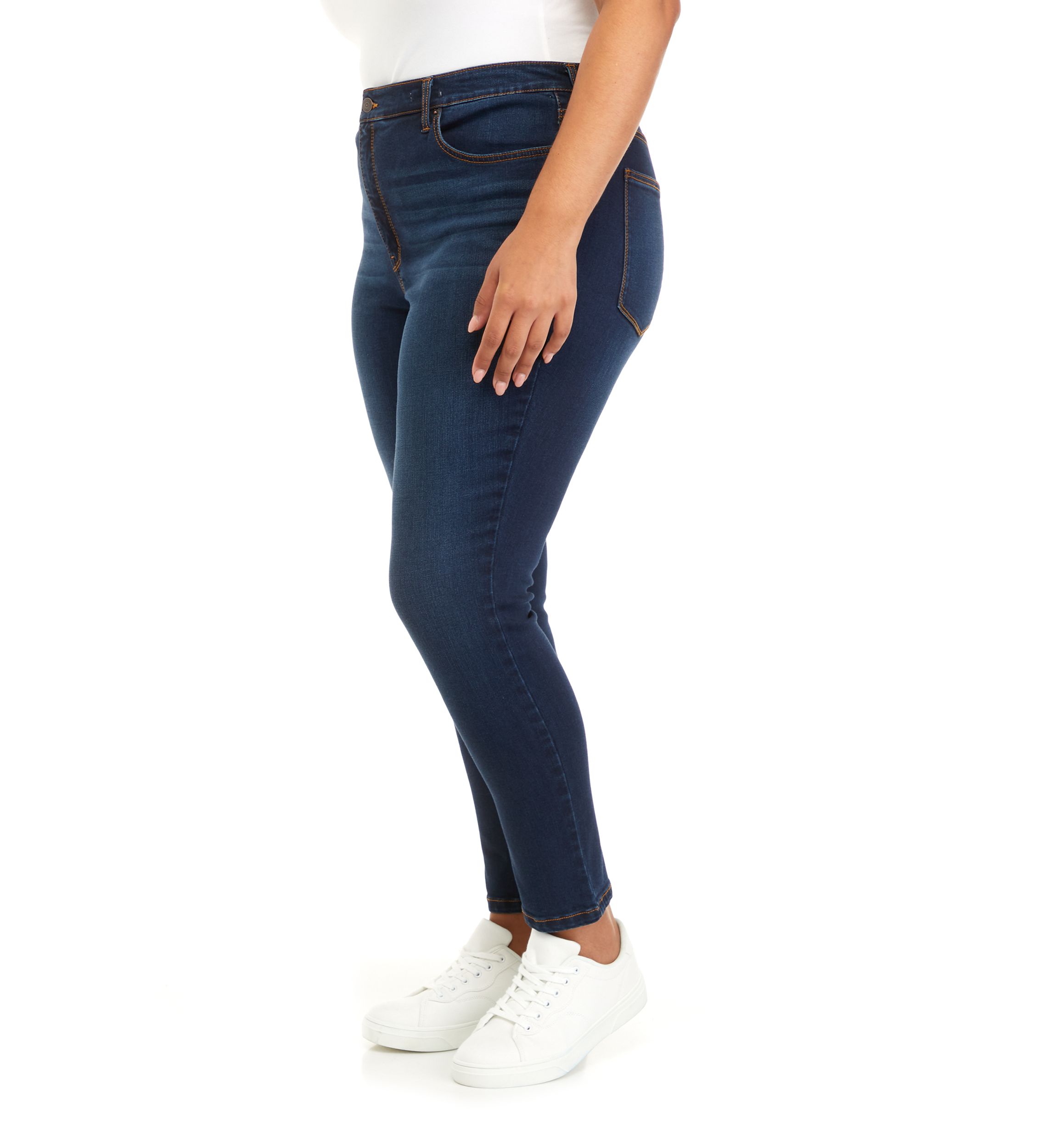 Plus Size High Rise Skinny Premium Denim Jeans