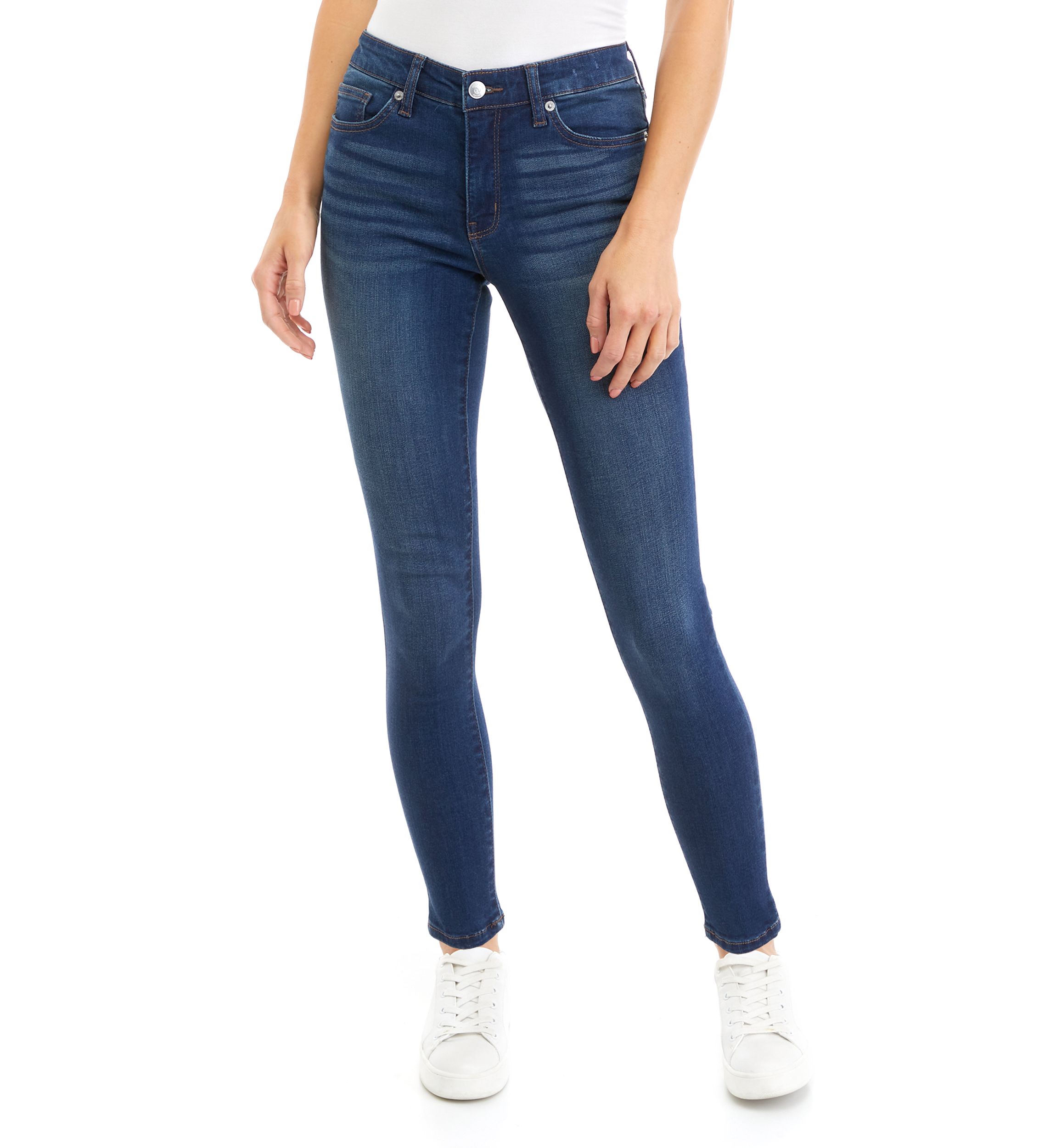 Petite Mid Rise Skinny Jeans