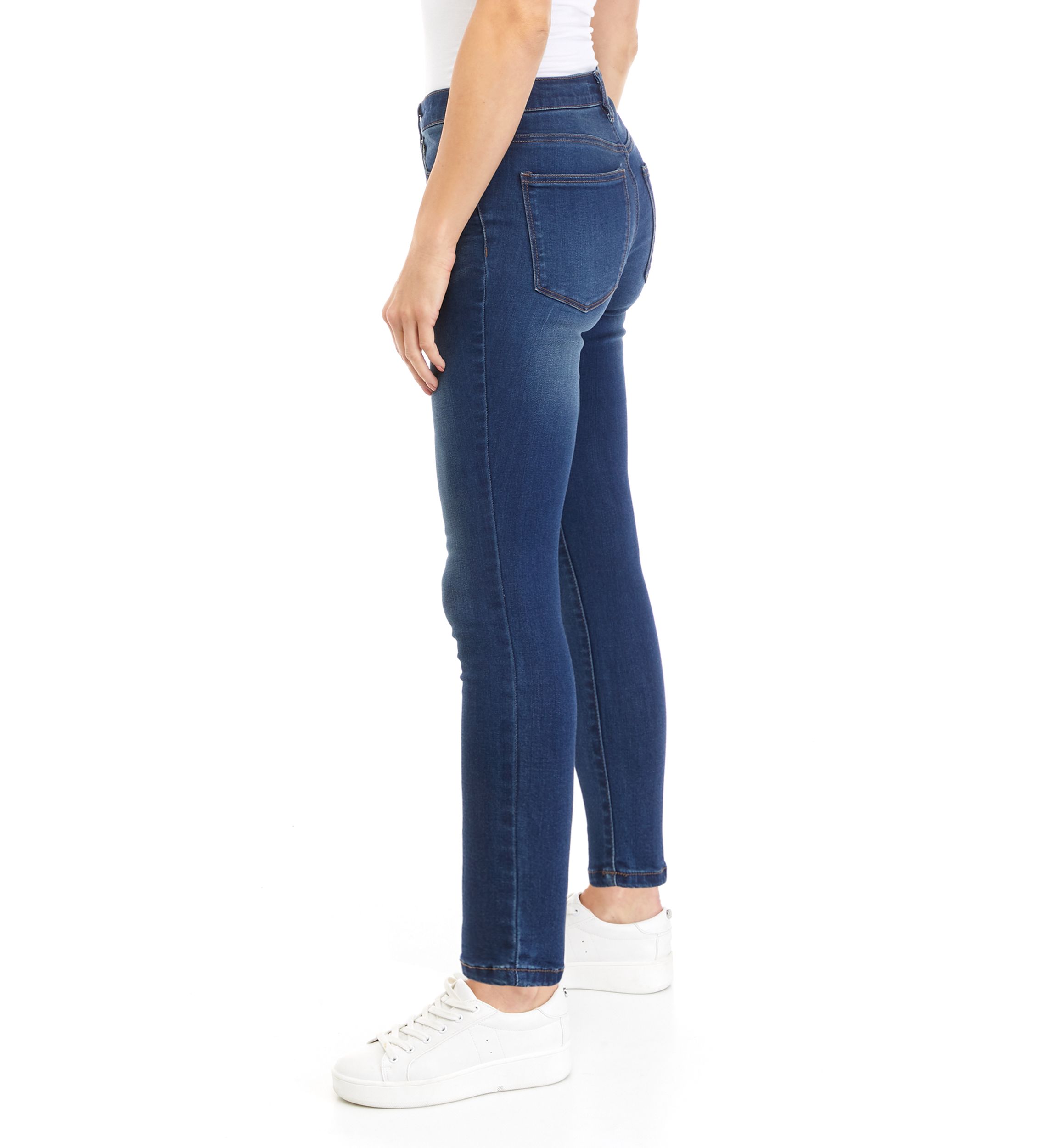 Petite Mid Rise Skinny Jeans