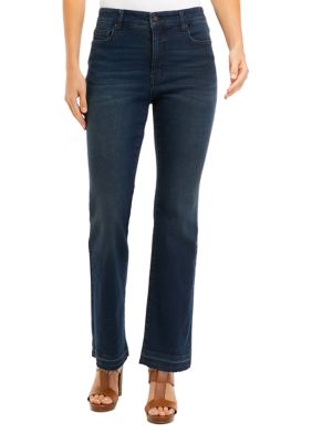 Crown & Ivy™ Petite High Rise Bootcut Denim Jeans | belk