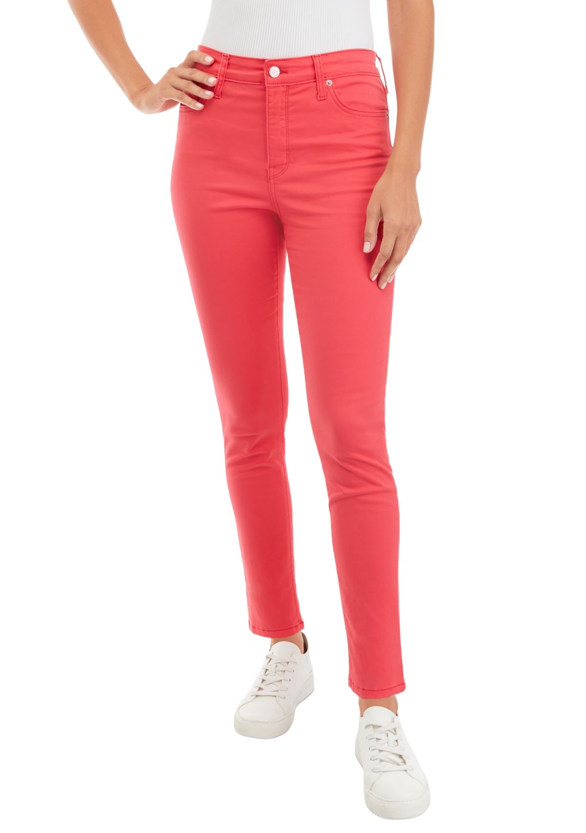 Womens High Rise Skinny Jeans