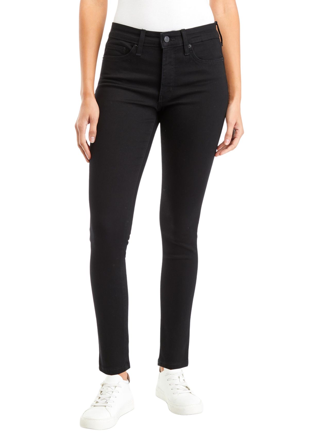 Petite Mid Rise Skinny Jeans