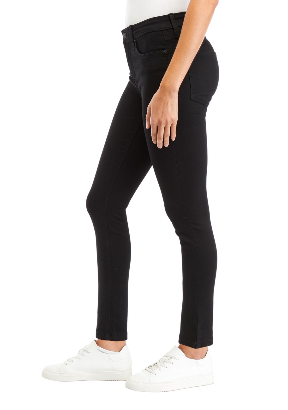 Petite Mid Rise Skinny Jeans