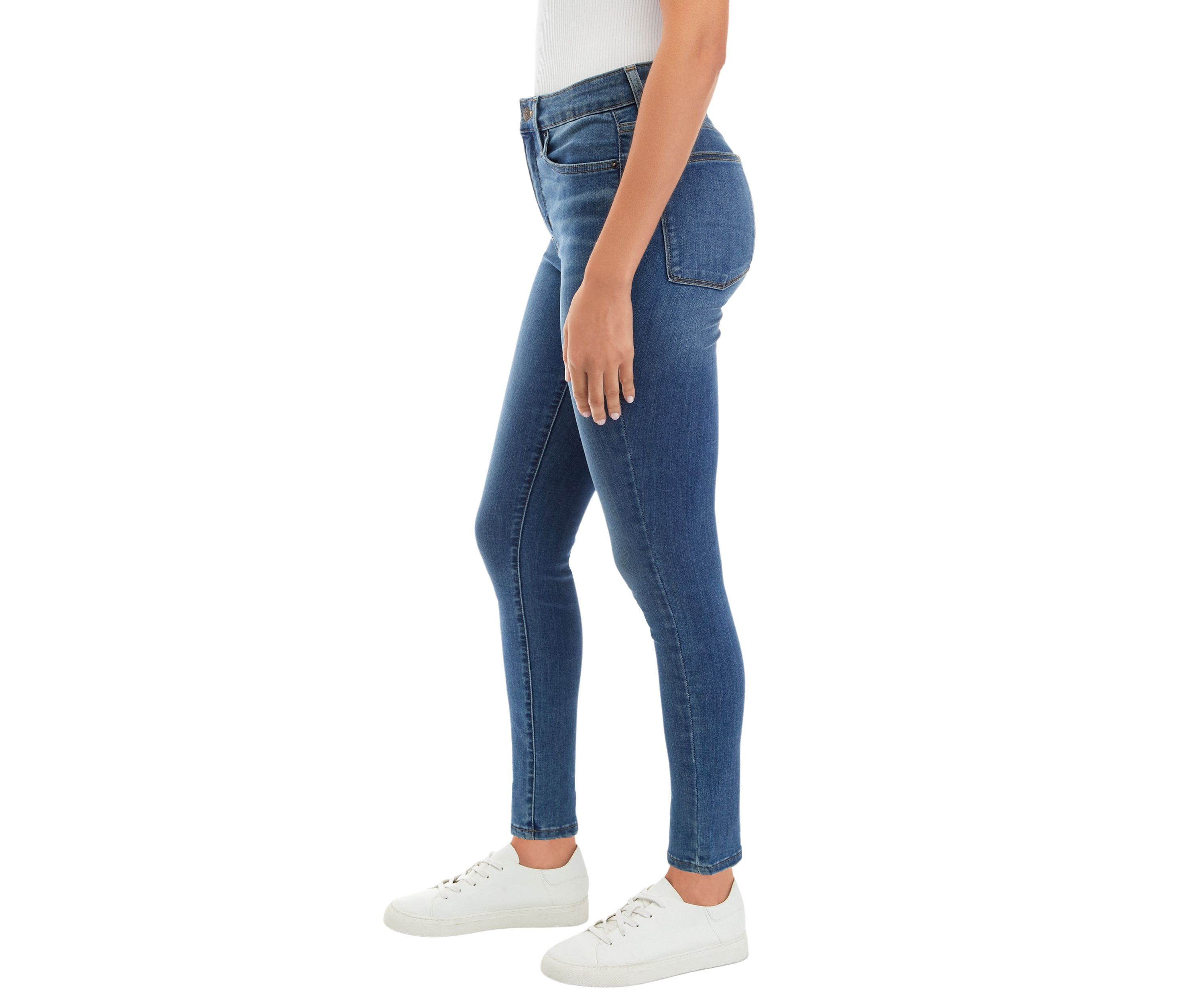 Womens High Rise Skinny Jeans