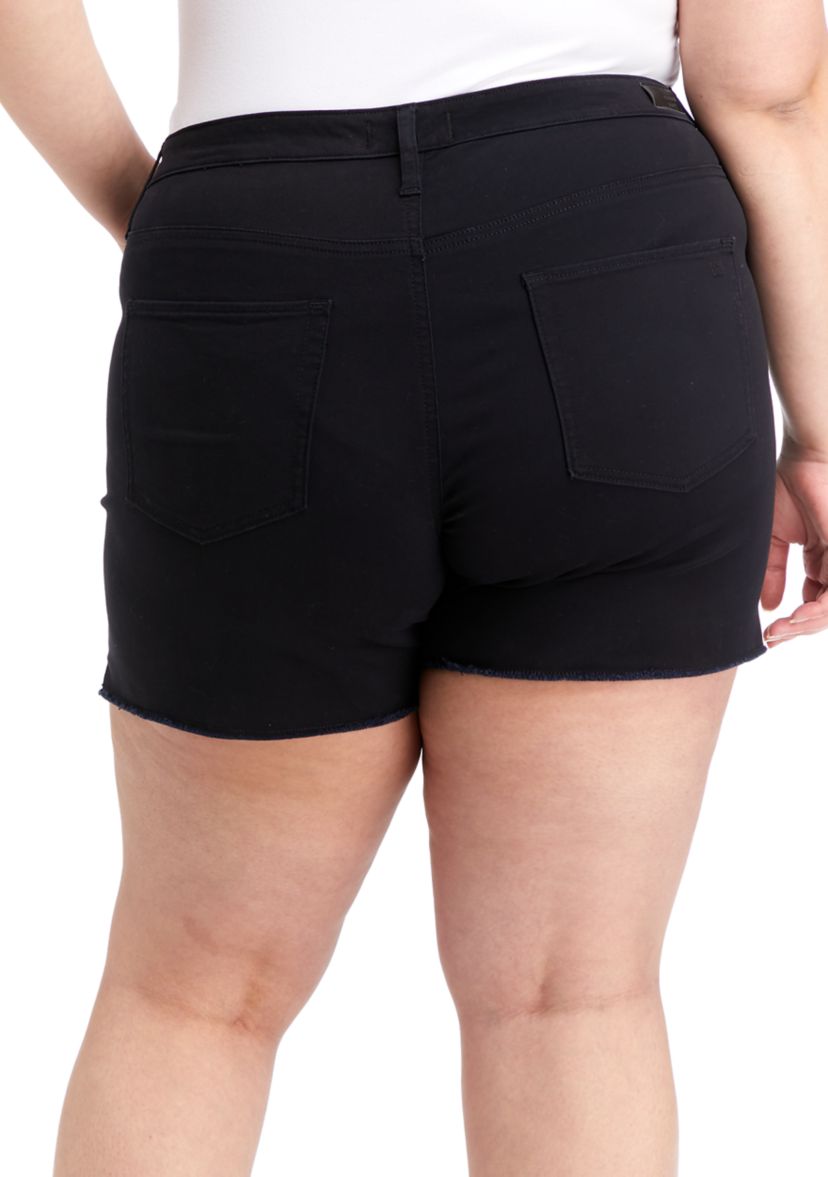 Plus Size Curvy Fit Denim Shorts
