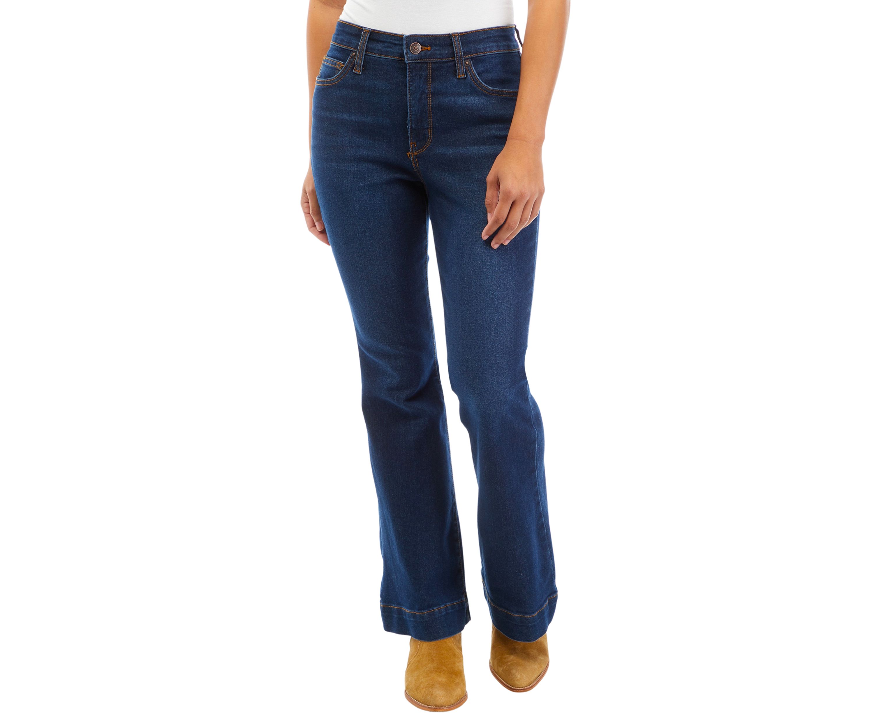 Petite High Rise Flare Jeans